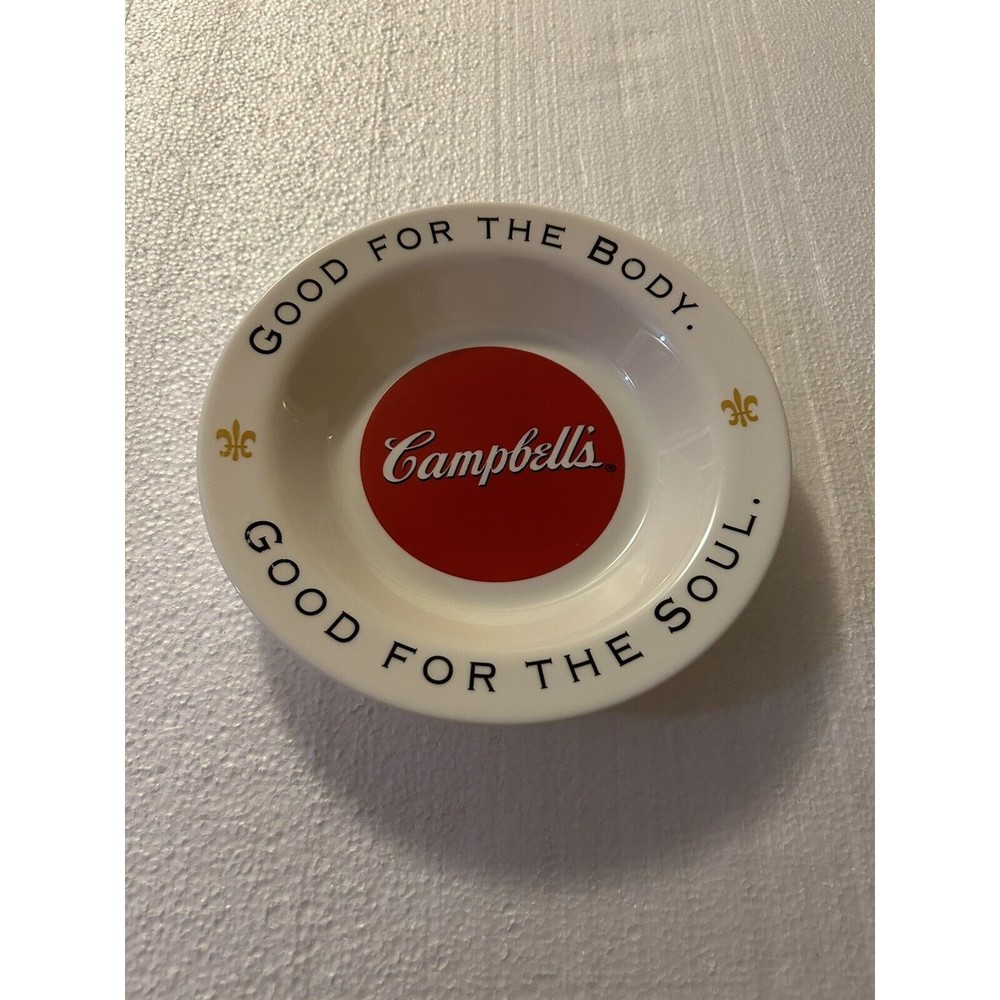 Arcopal France Campbell’s Soup Bowl Fleur-de-lis 8.5” Dia Vintage Rare